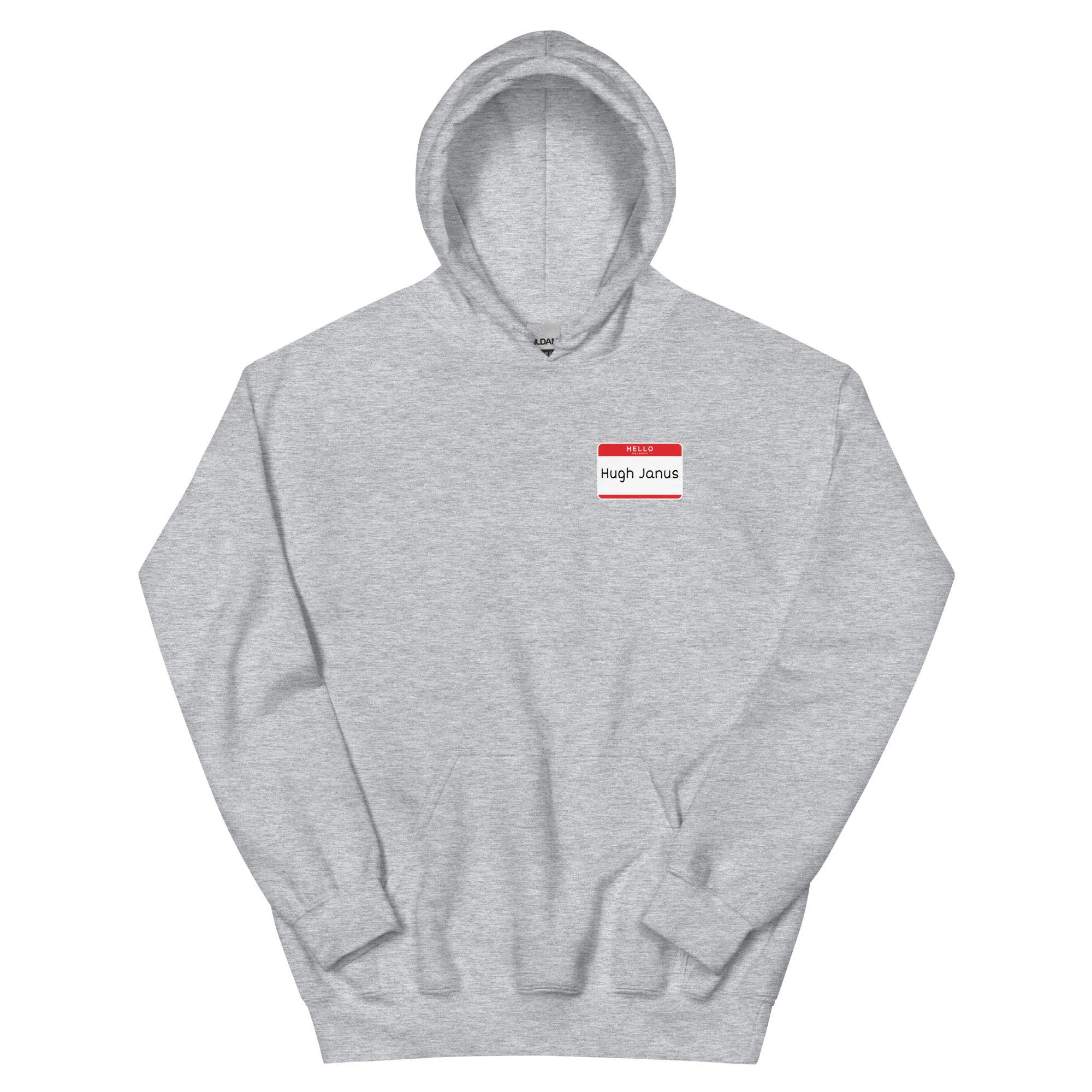 Hugh Janus Name Tag Hoodie - Image 6