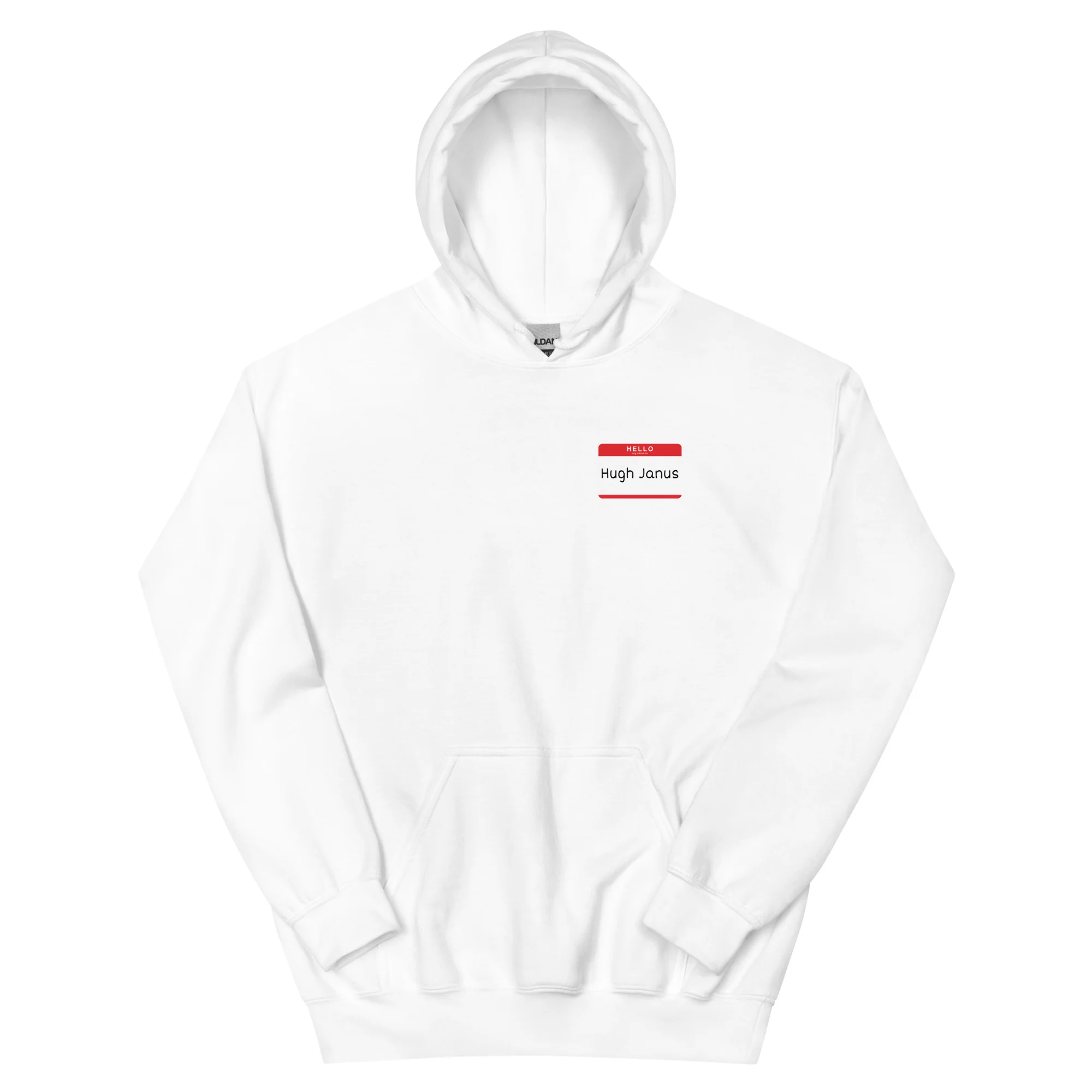 Hugh Janus Name Tag Hoodie - Image 3