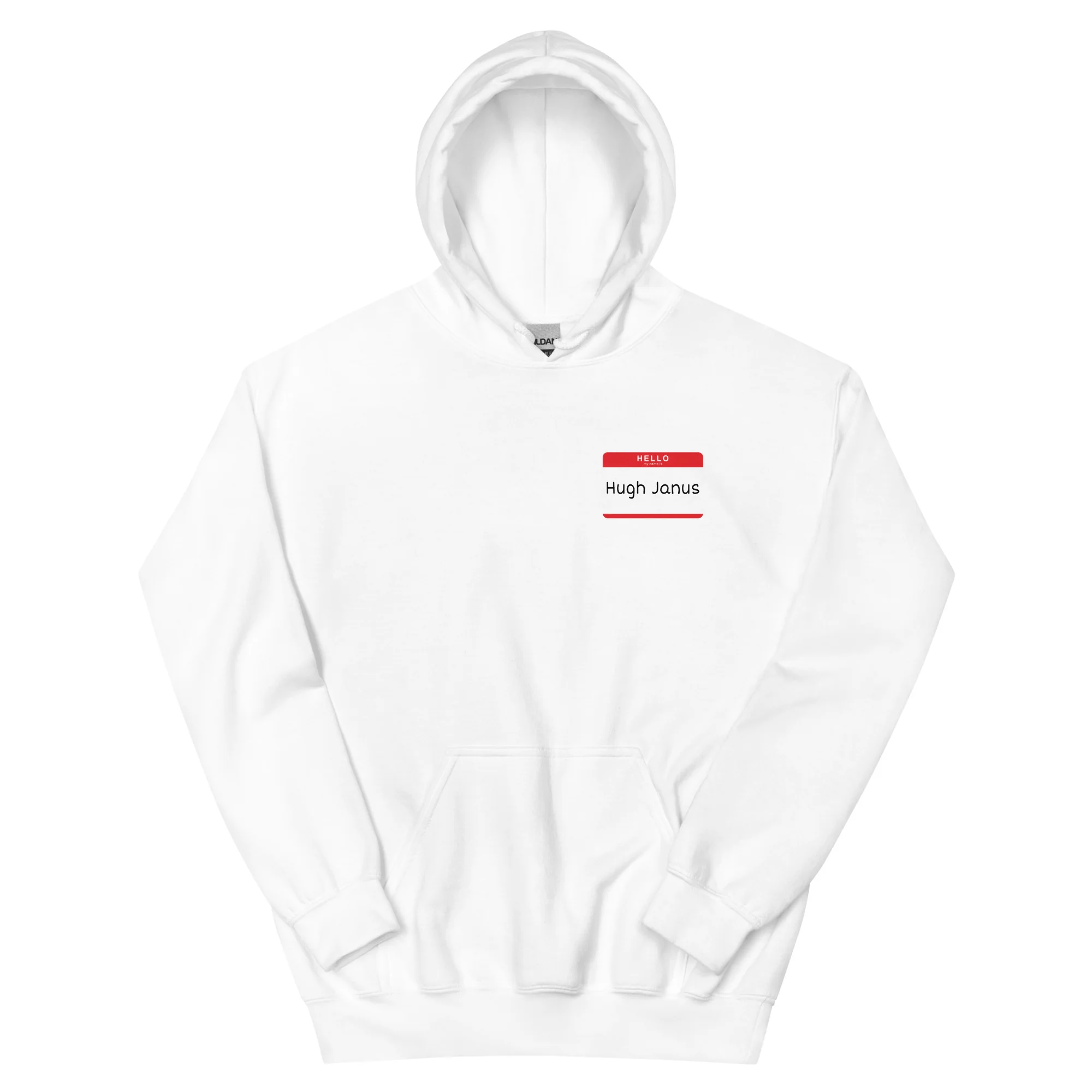 Hugh Janus Name Tag Hoodie - Image 6